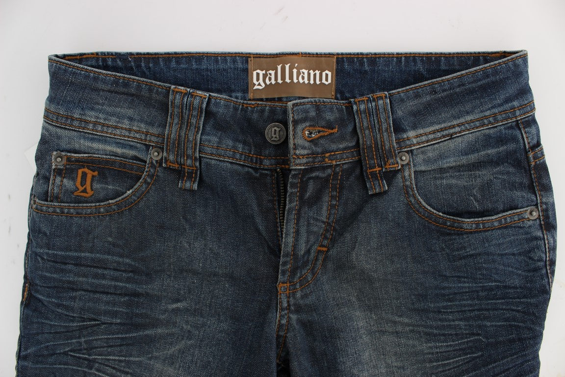 Schicke Slim Fit-Jeans von John Galliano in Blau