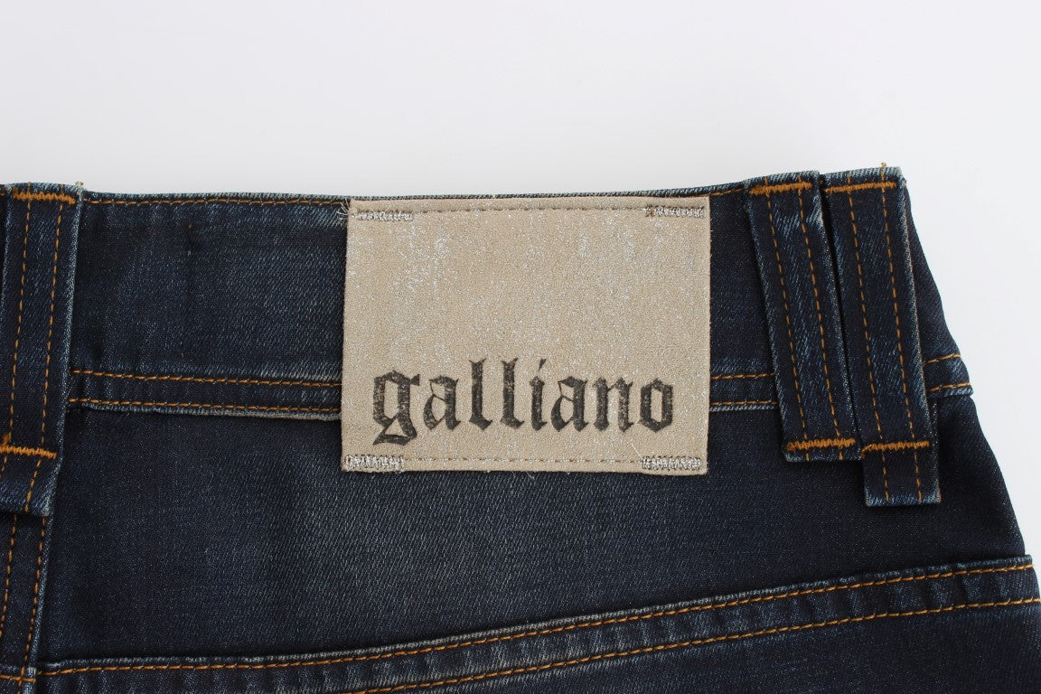 John Galliano – Schicke Boyfriend-Jeans in Blau