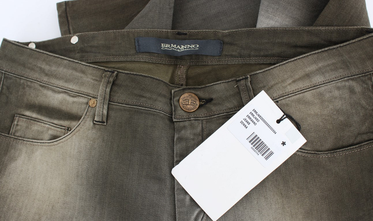 Ermanno Scervino Schicke Boyfriendjeans in grauer Waschung