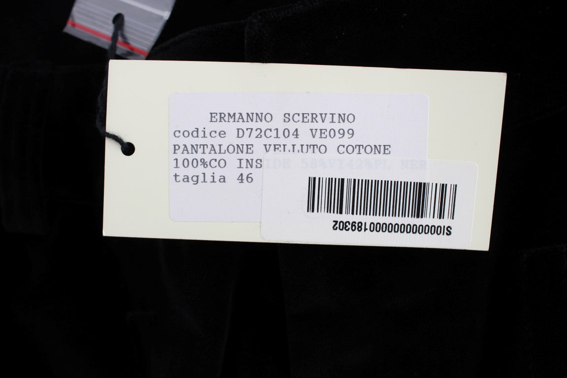 Ermanno Scervino Schicke schwarze Straight Fit Baumwolljeans