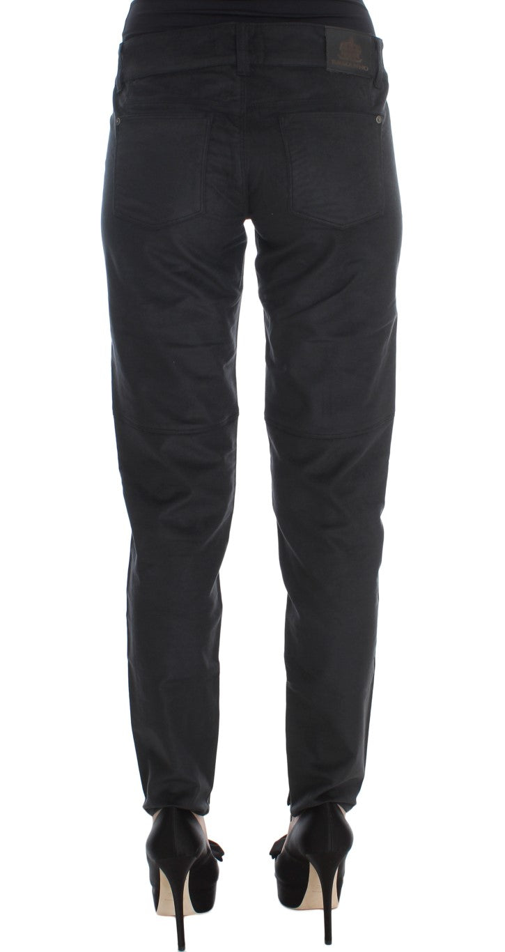Ermanno Scervino Schicke schwarze Hose mit normaler Passform