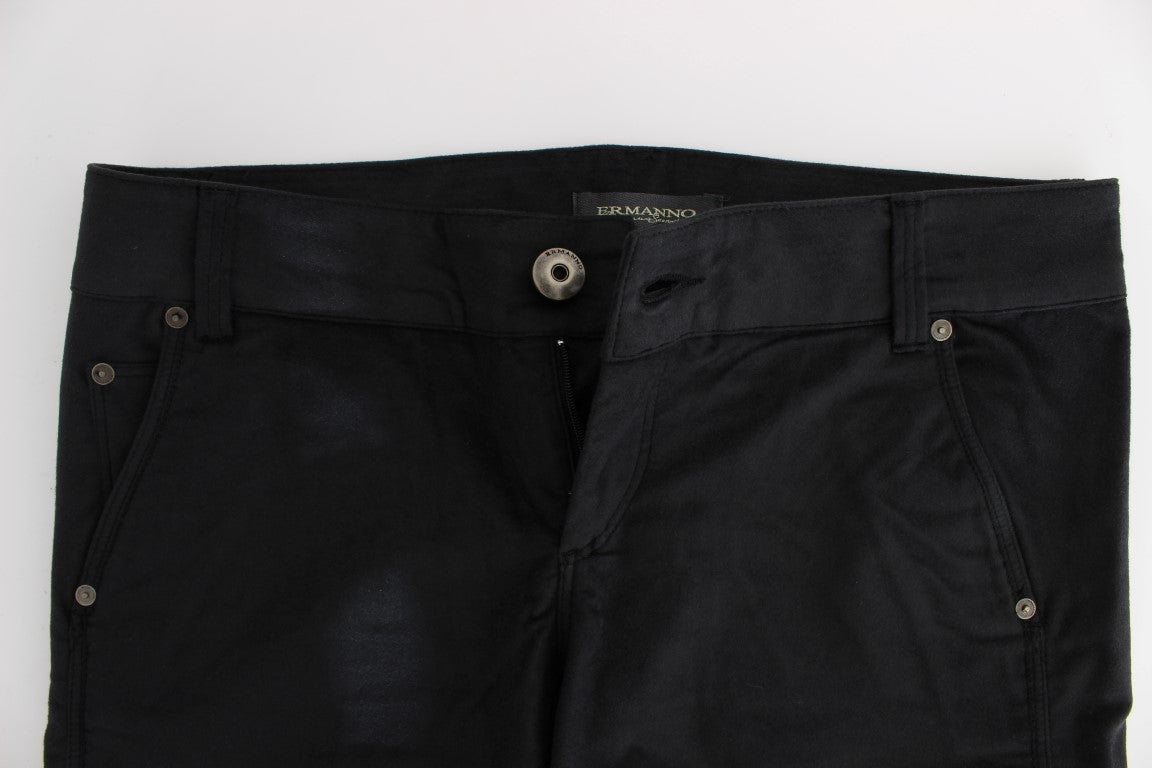 Ermanno Scervino Schicke schwarze Hose mit normaler Passform