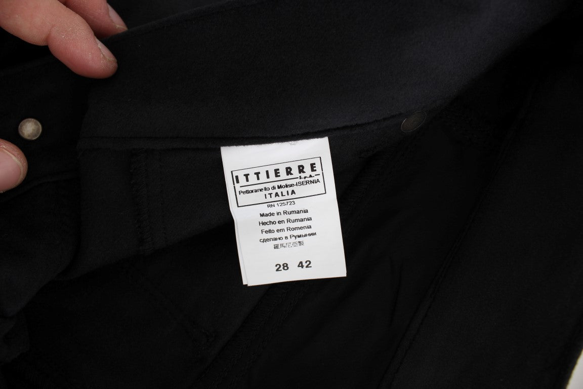 Ermanno Scervino Schicke schwarze Hose mit normaler Passform