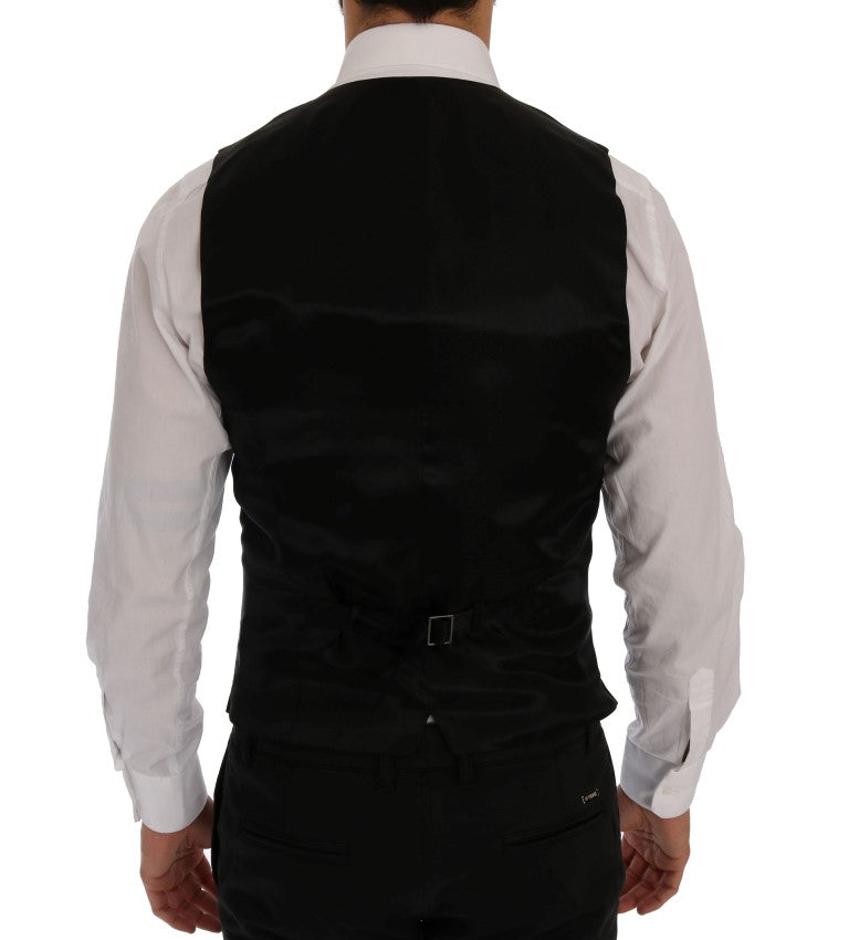 Dolce & Gabbana – Elegantes Slim-Fit-Anzug-Ensemble in Blau und Schwarz