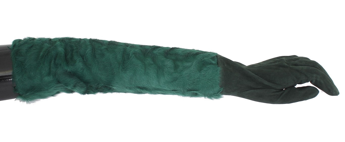 Dolce & Gabbana Elegante ellenbogenlange Lederhandschuhe