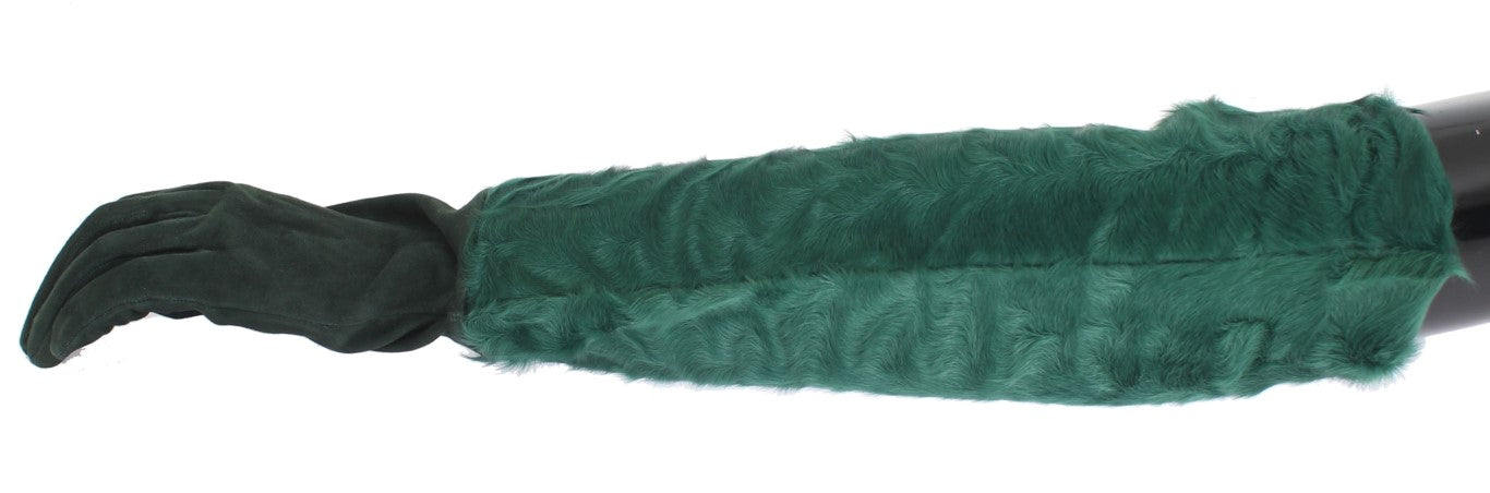 Dolce & Gabbana Elegante ellenbogenlange Lederhandschuhe