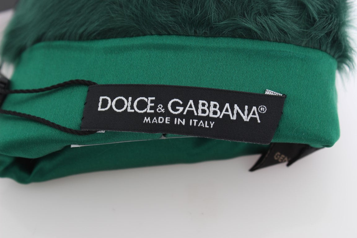Dolce & Gabbana Elegante ellenbogenlange Lederhandschuhe