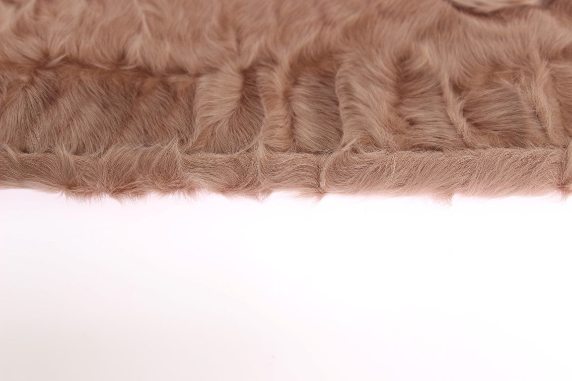 Dolce & Gabbana Elegante beigefarbene ellenbogenlange Wildlederhandschuhe