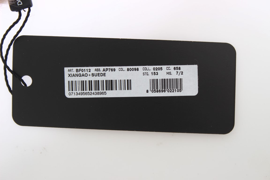 Dolce & Gabbana Elegante beigefarbene ellenbogenlange Wildlederhandschuhe