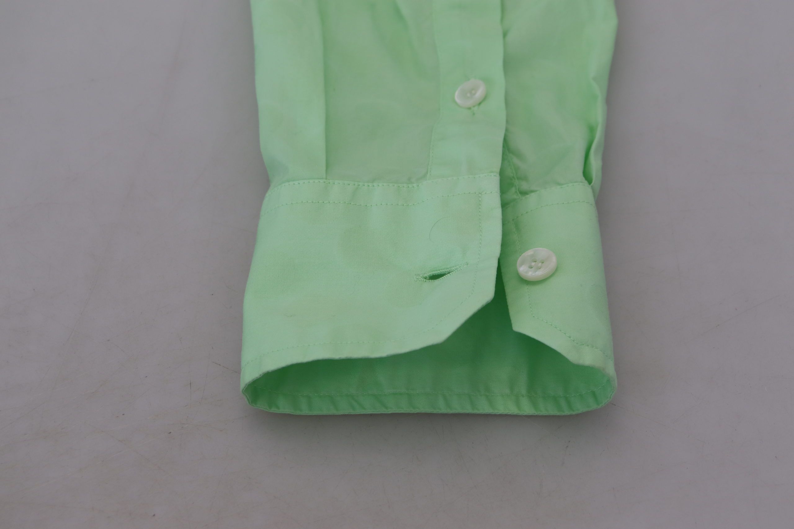 Dolce & Gabbana – Mintgrünes Slim Fit-Hemd mit Button-Down-Kragen