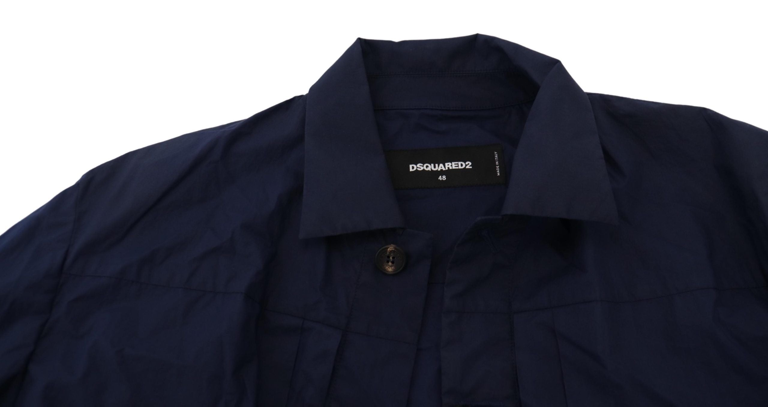 Cămașă Dsquared² Svelt albastru închis din bumbac