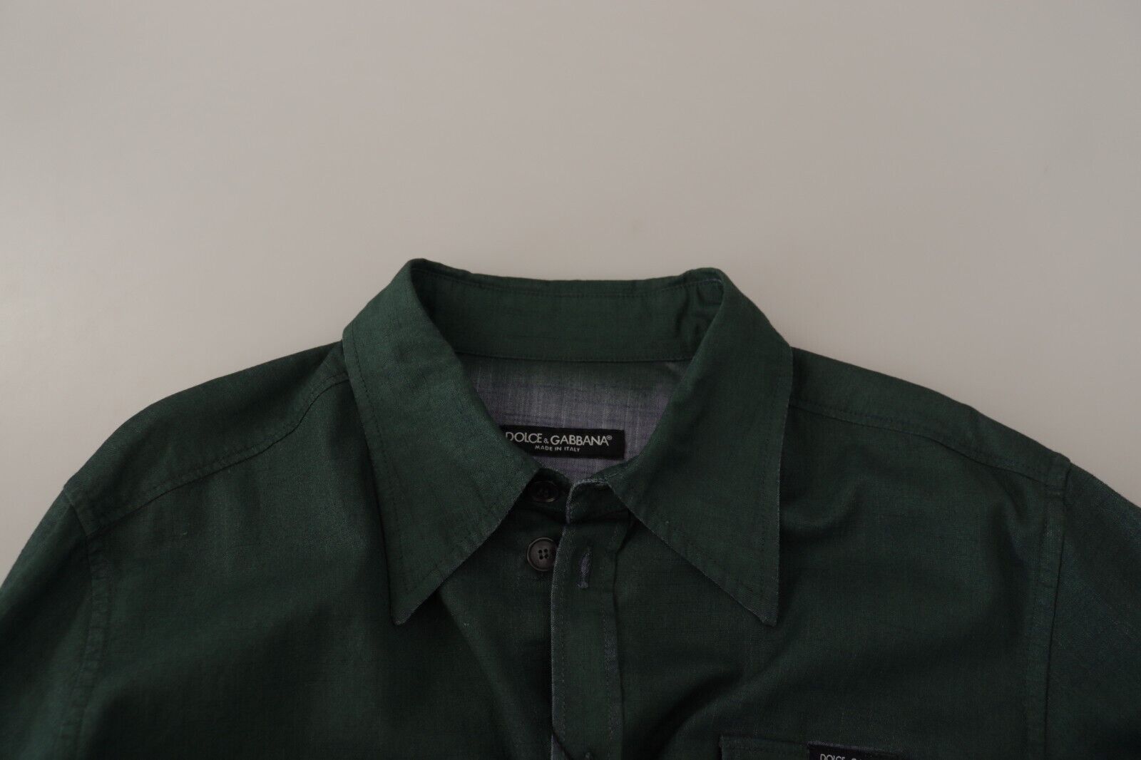 Dolce & Gabbana Emerald Elegance Slim Fit Freizeithemd