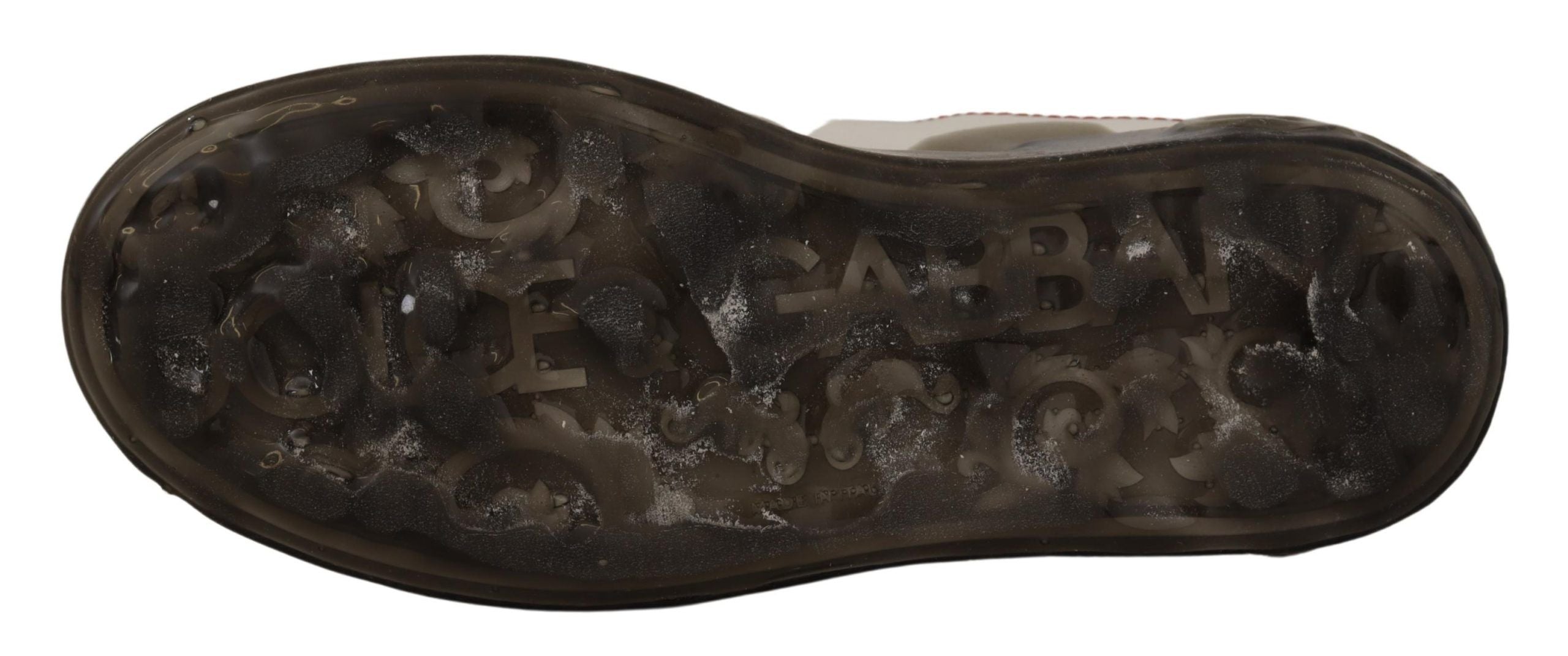 Dolce & Gabbana Elegante weiße Ledersneaker