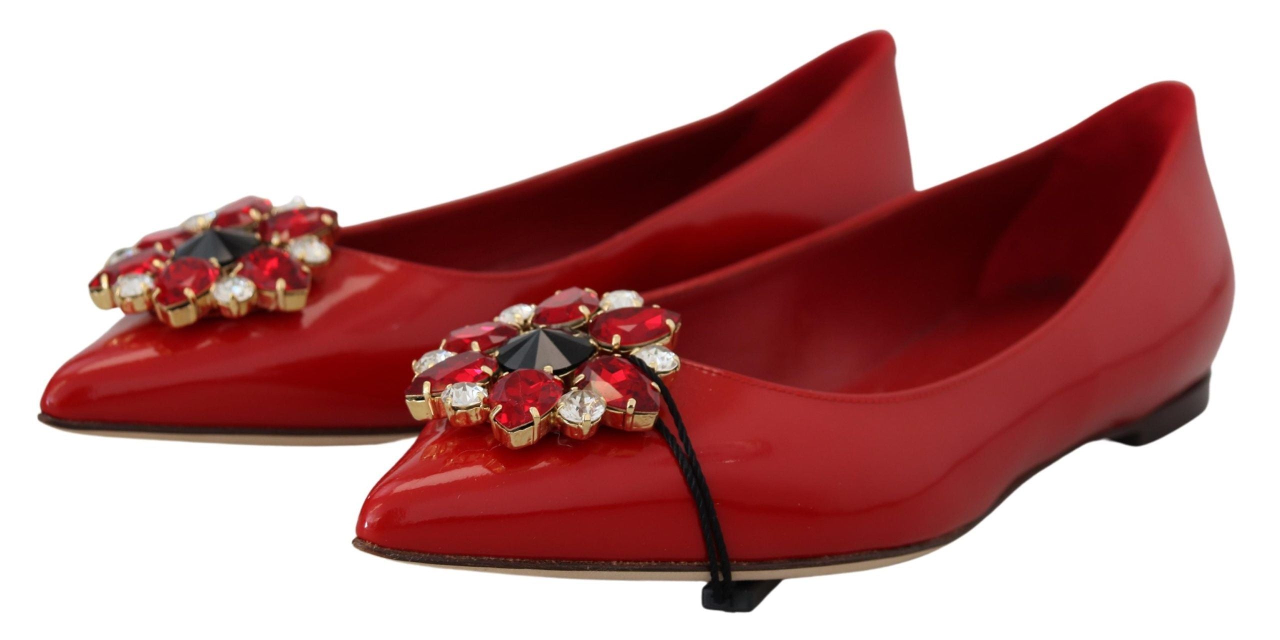 Dolce & Gabbana Rote Wildleder-Loafer mit Kristallen – Exquisite Eleganz