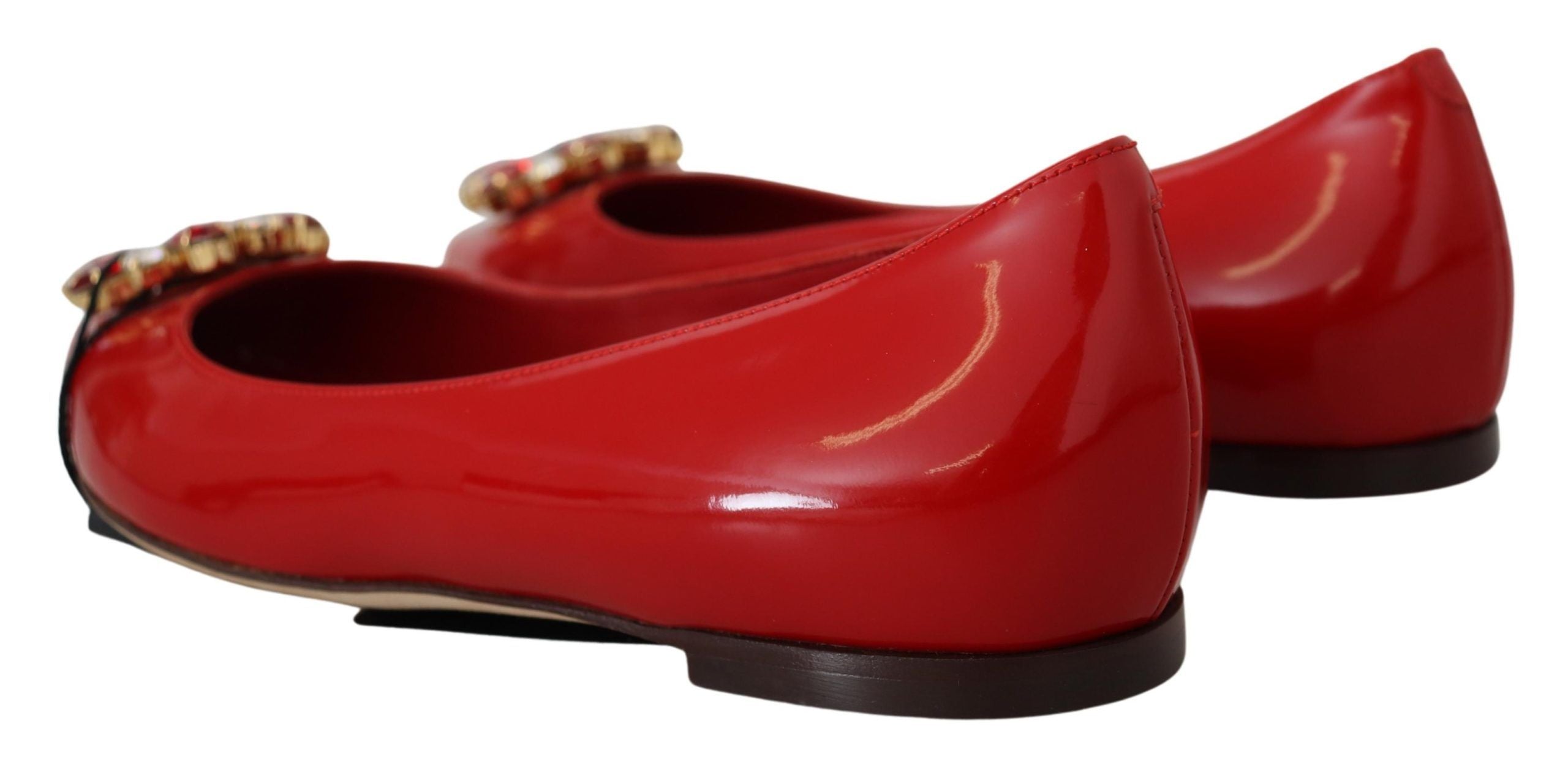 Dolce & Gabbana Rote Wildleder-Loafer mit Kristallen – Exquisite Eleganz