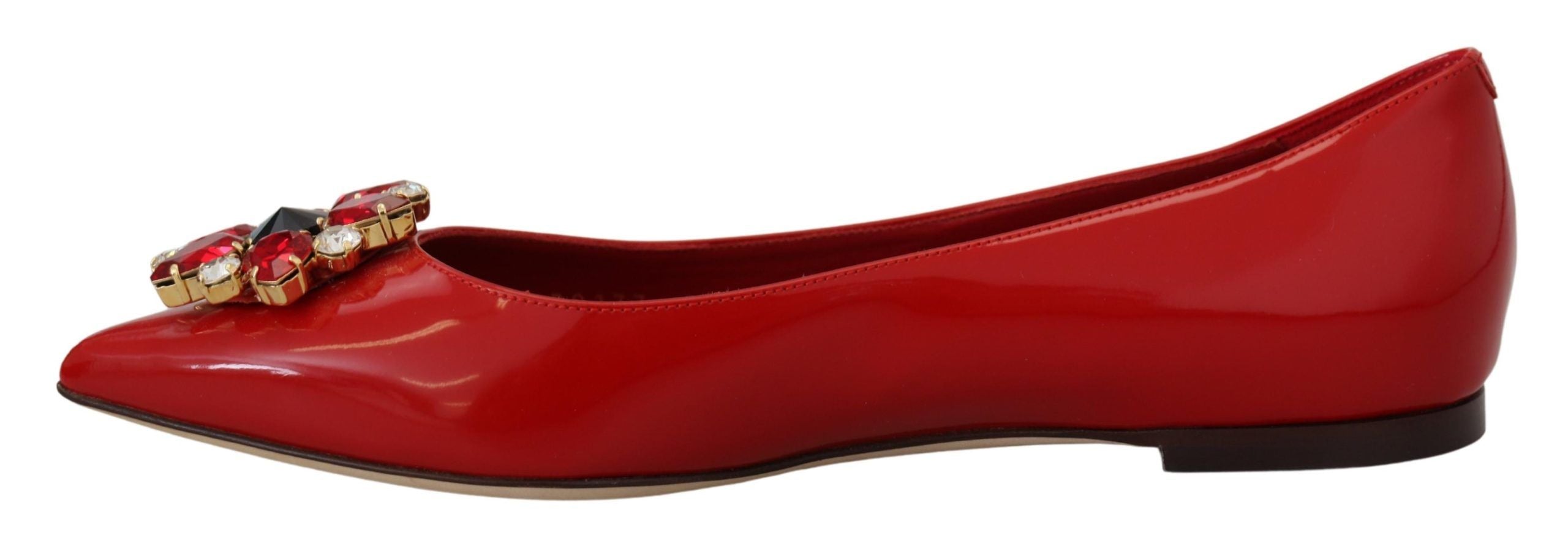 Dolce & Gabbana Rote Wildleder-Loafer mit Kristallen – Exquisite Eleganz