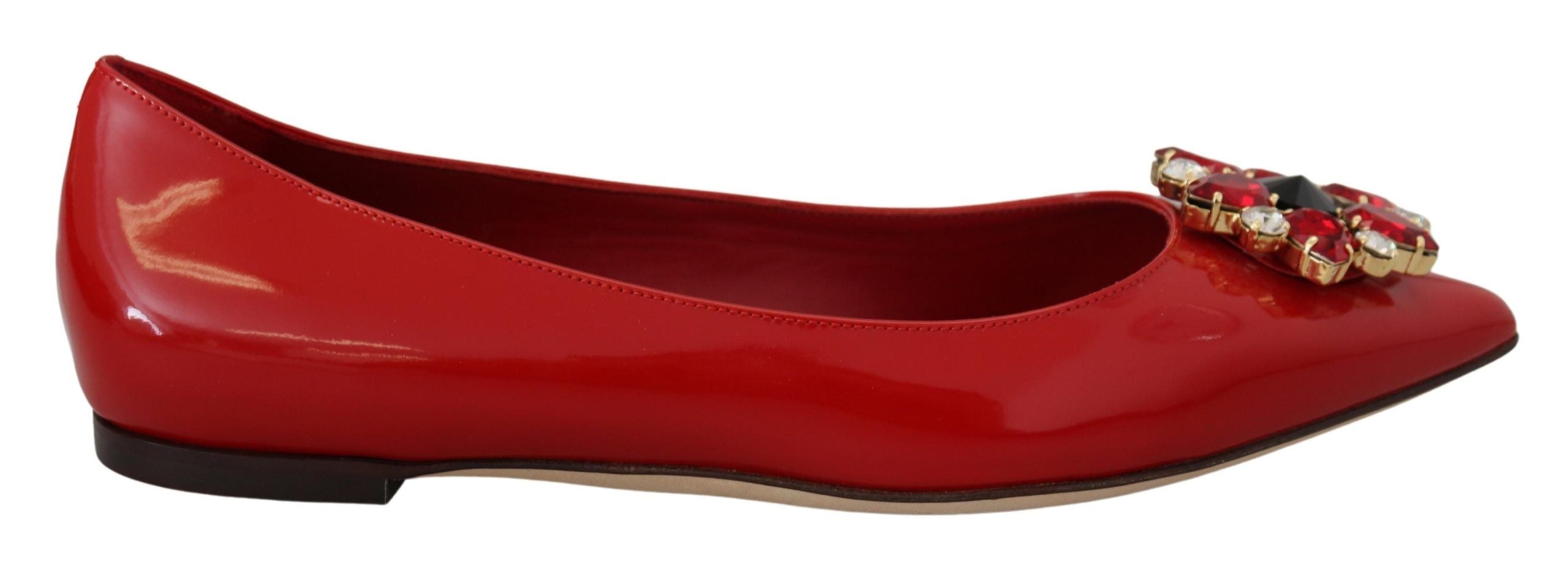 Dolce & Gabbana Rote Wildleder-Loafer mit Kristallen – Exquisite Eleganz