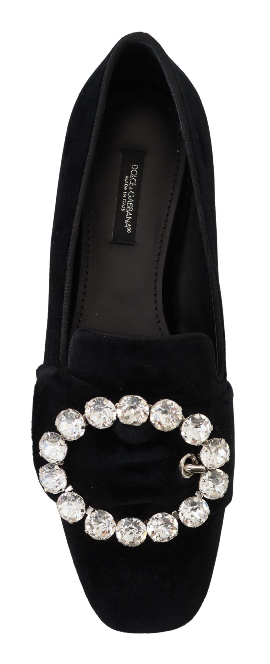 Mocasini Dolce & Gabbana Chic Velvet cu cristale