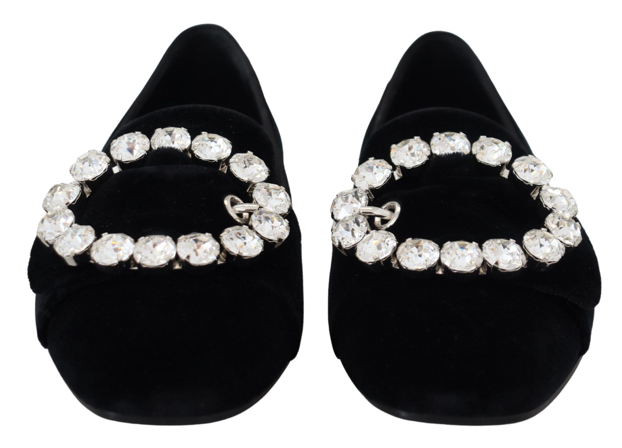Mocasini Dolce & Gabbana Chic Velvet cu cristale