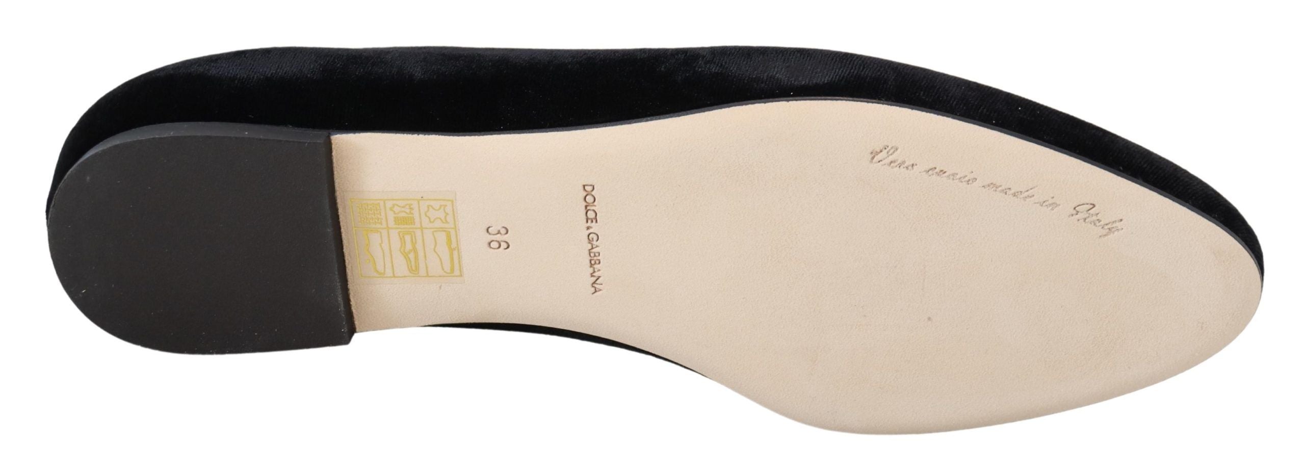 Dolce & Gabbana Elegante schwarze Loafer aus Seidenmischung