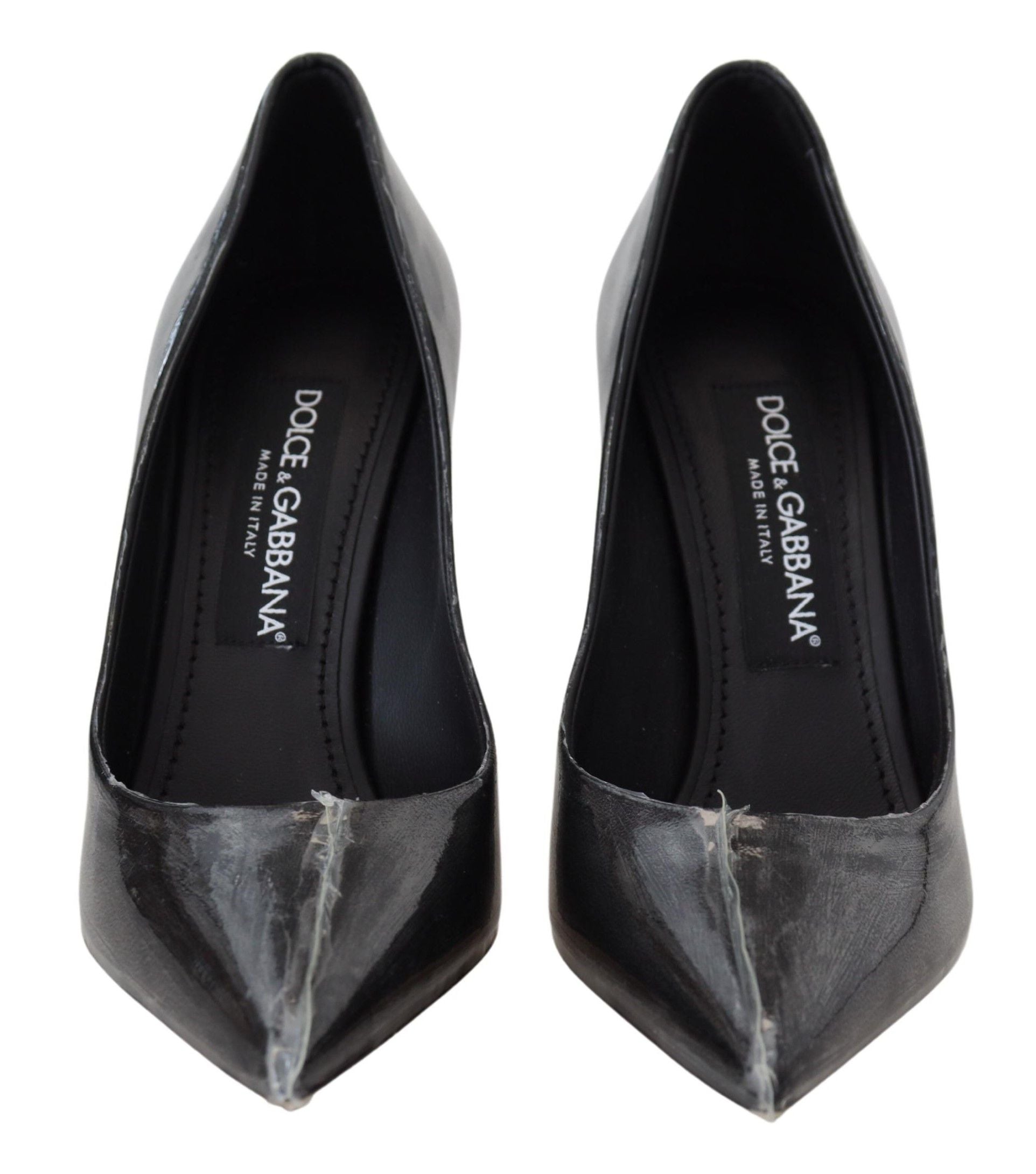 Dolce & Gabbana Pantofi cu toc eleganti, negri și aurii