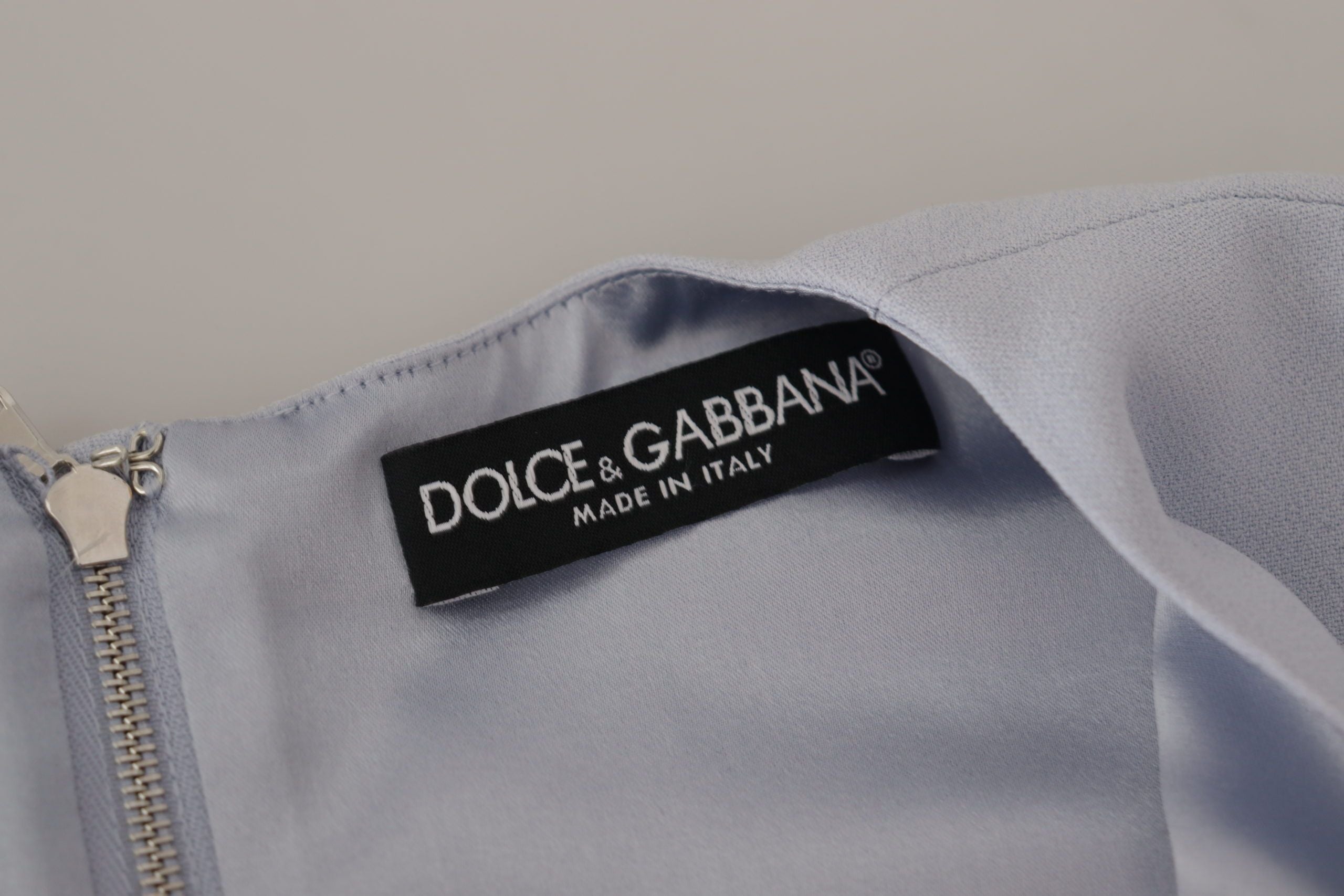 Rochie elegantă Dolce & Gabbana, albastru deschis, cu model A