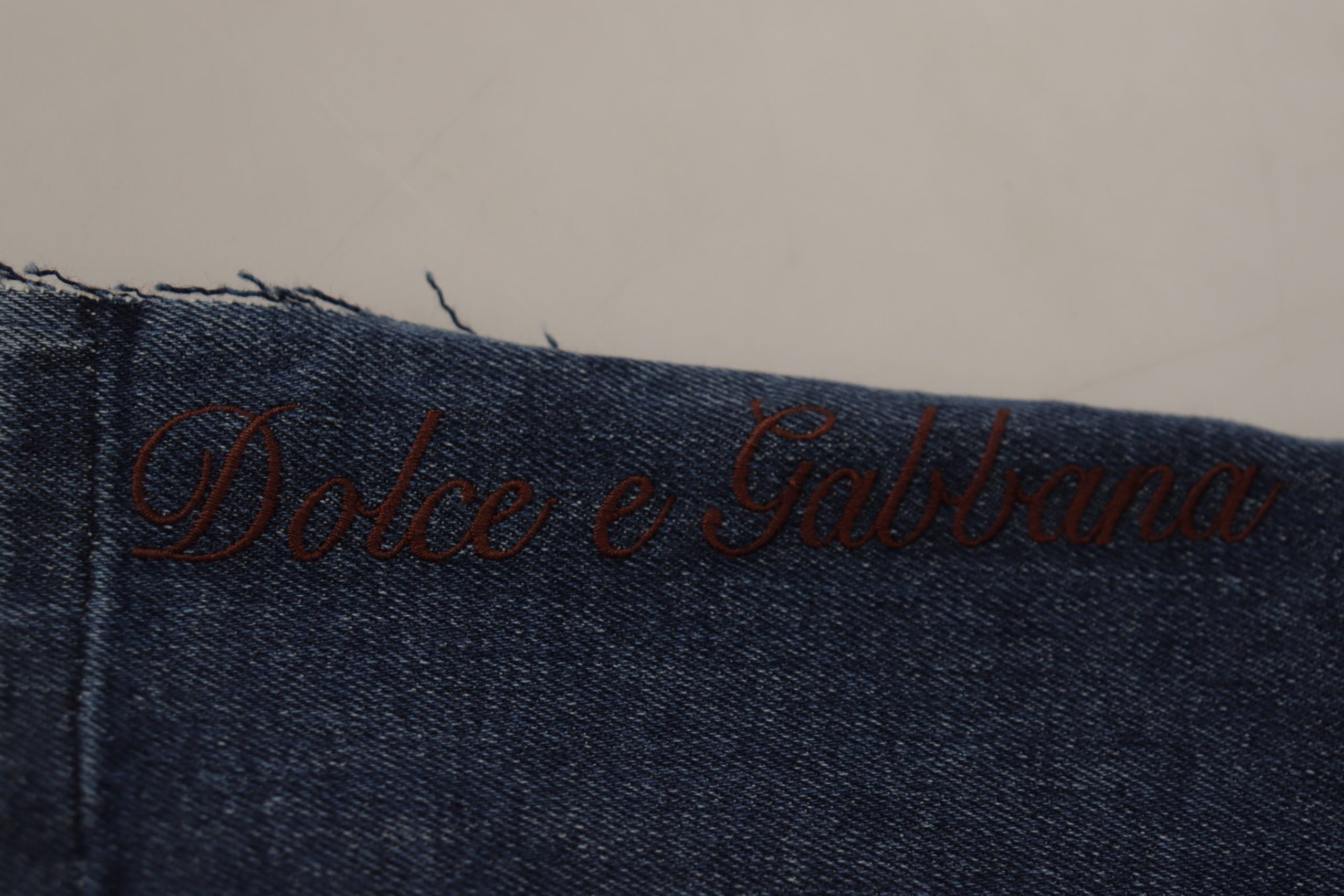 Blugi Dolce & Gabbana cu talie înaltă, multicolori, cu croi larg