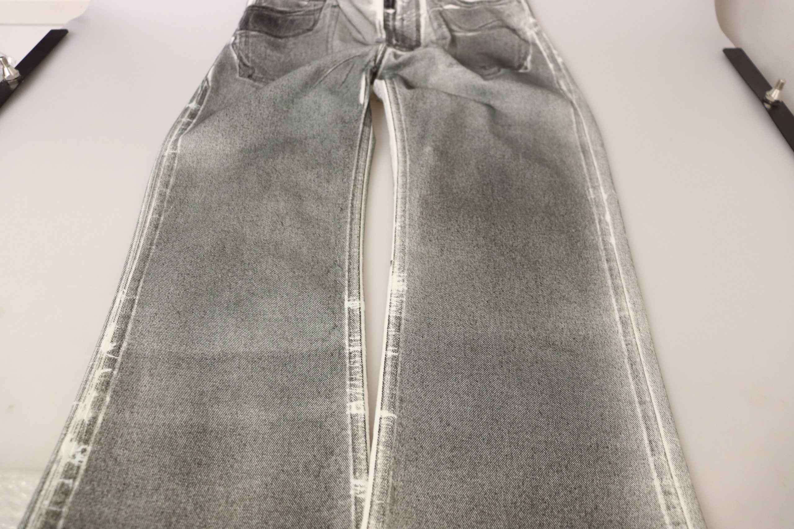 Dolce & Gabbana High Waist Grauer Denim Eleganz