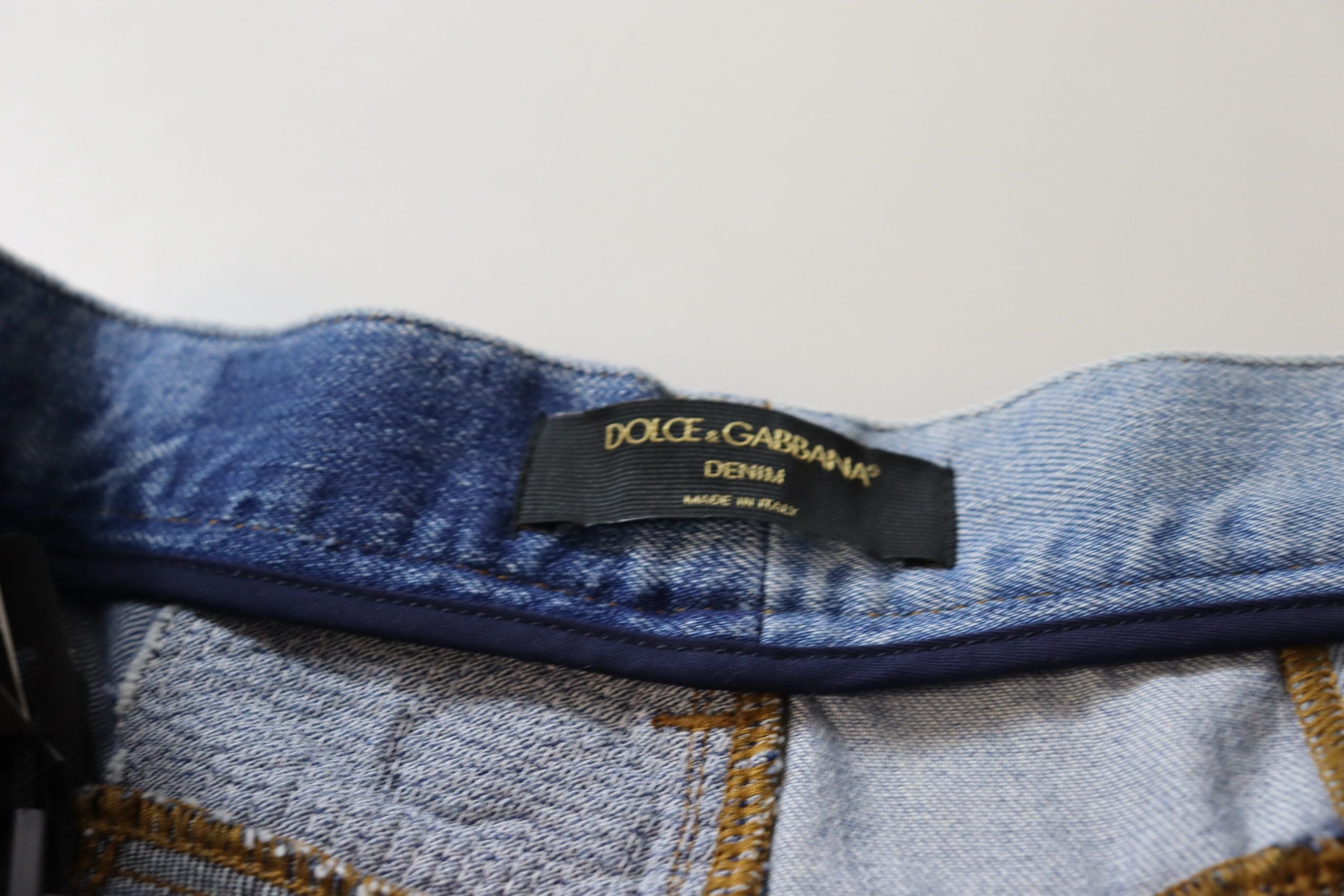 Dolce & Gabbana – Skinny Couture-Jeans mit hoher Taille