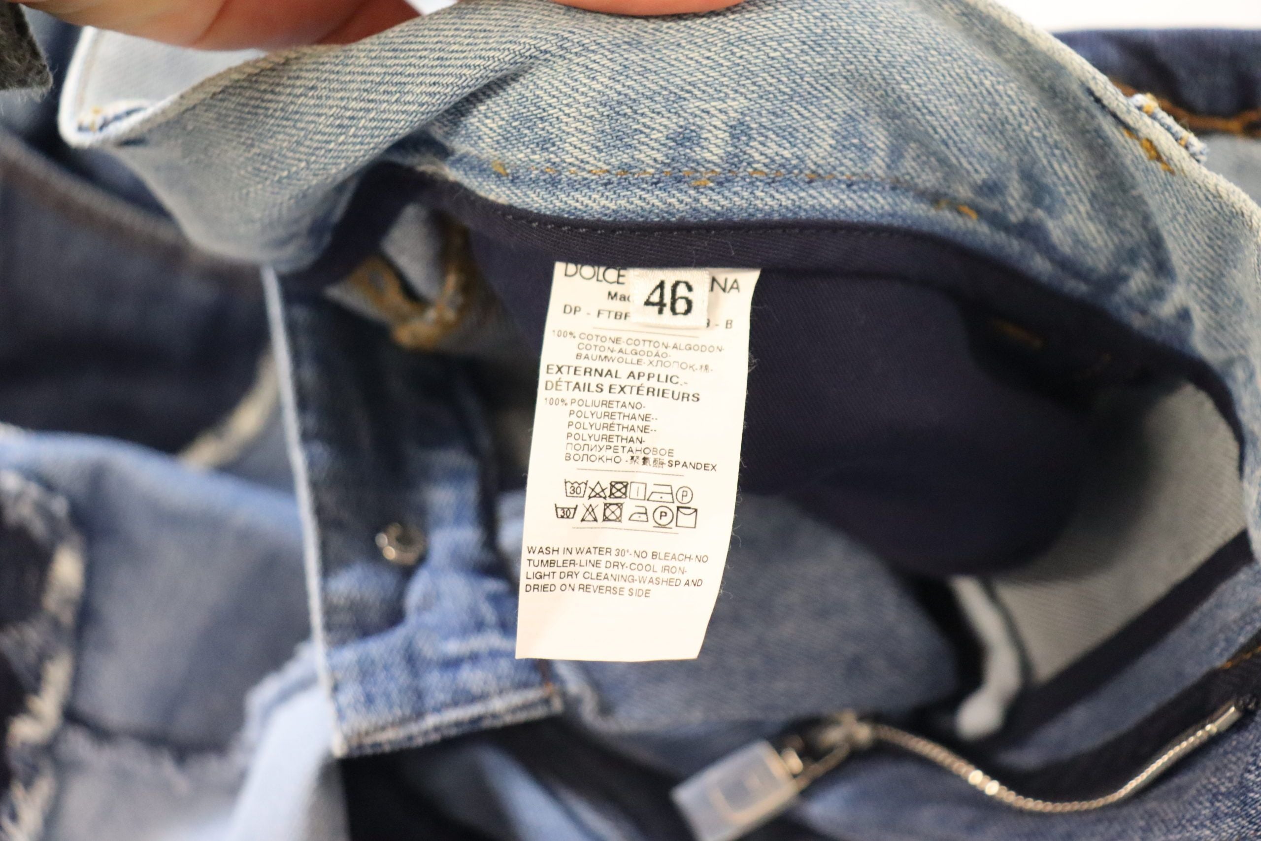 Dolce & Gabbana – Skinny Couture-Jeans mit hoher Taille