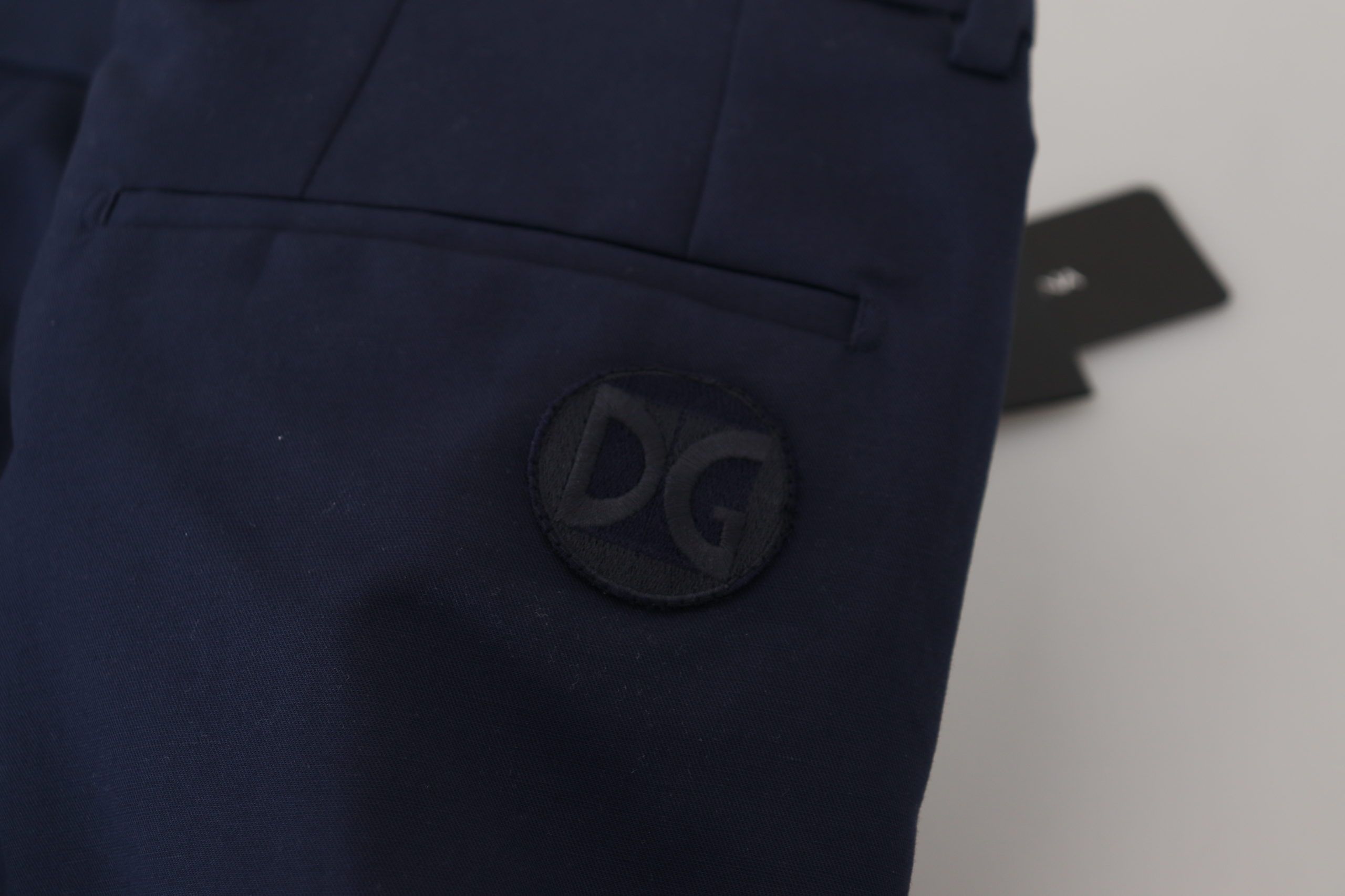 Dolce & Gabbana Elegante Slim Fit Anzughose in Blau