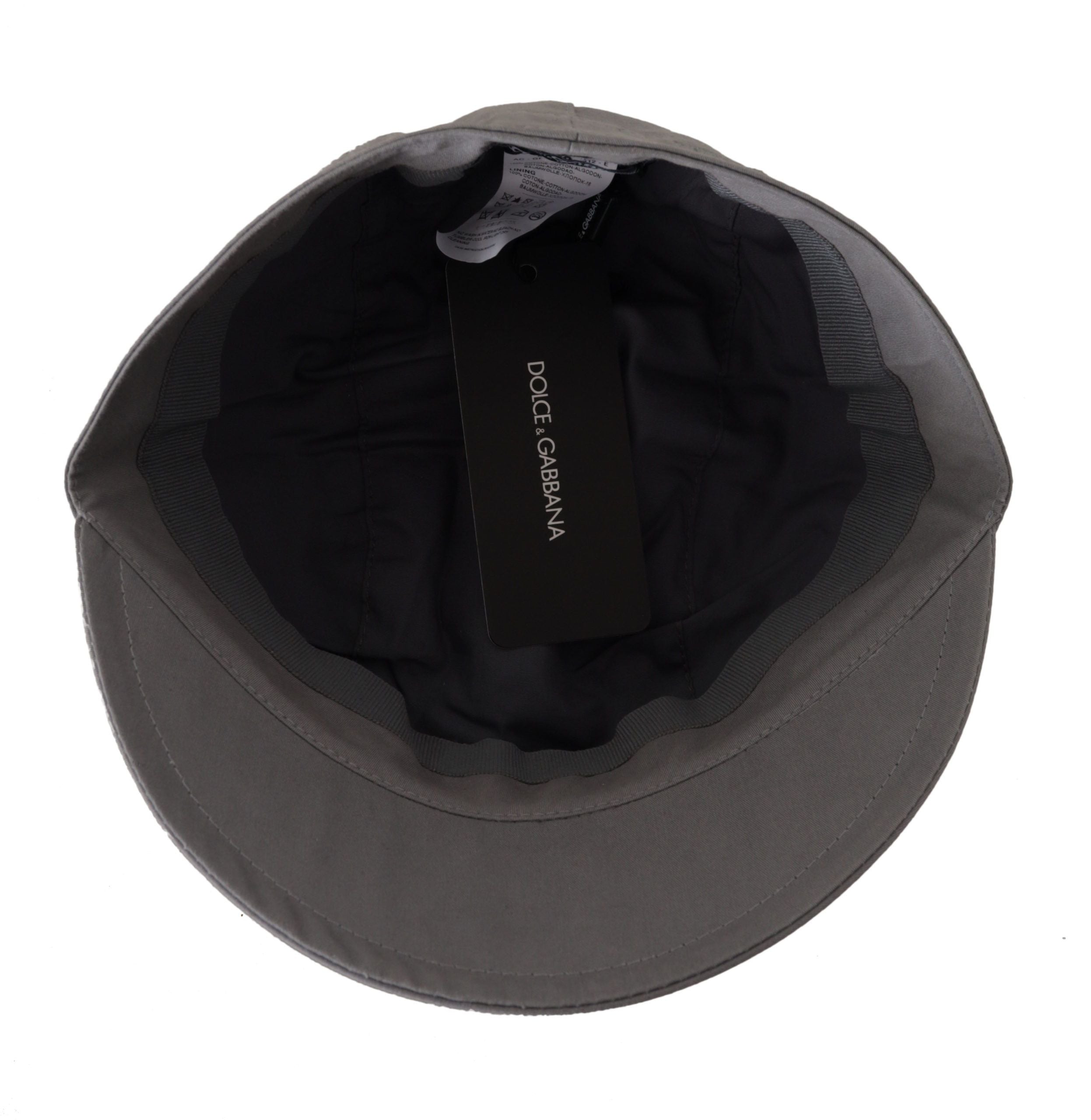 Șapcă Dolce & Gabbana Elegant Gri Newsboy - Accesoriu Clasic