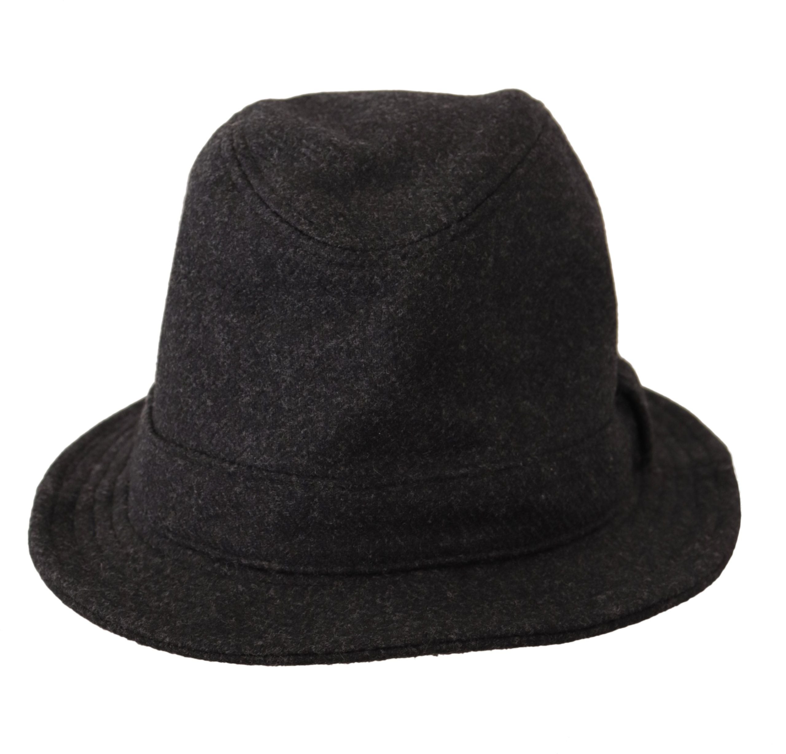 Dolce & Gabbana Eleganter grauer Trilby-Hut aus Wolle und Kaschmir