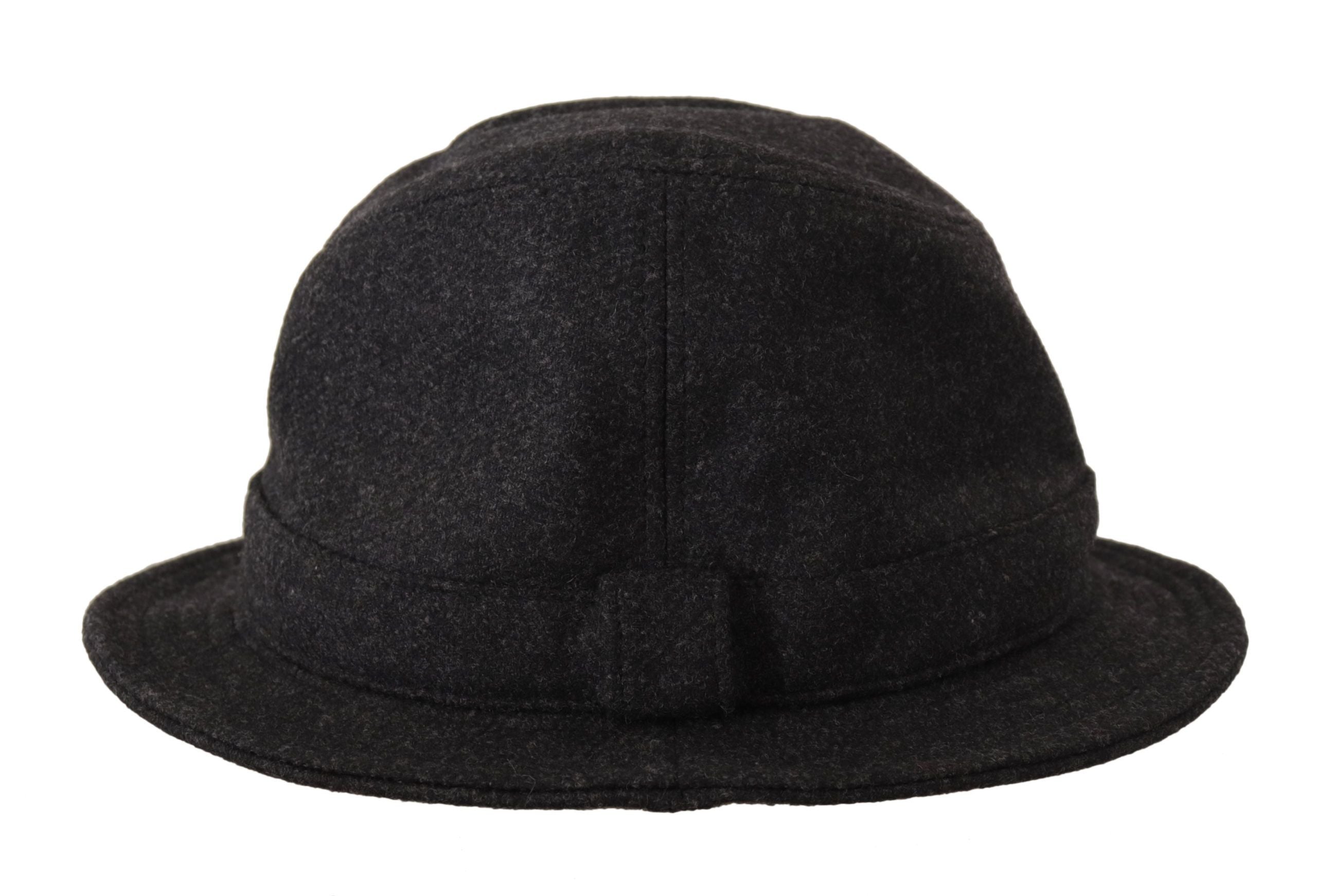 Dolce & Gabbana Eleganter grauer Trilby-Hut aus Wolle und Kaschmir