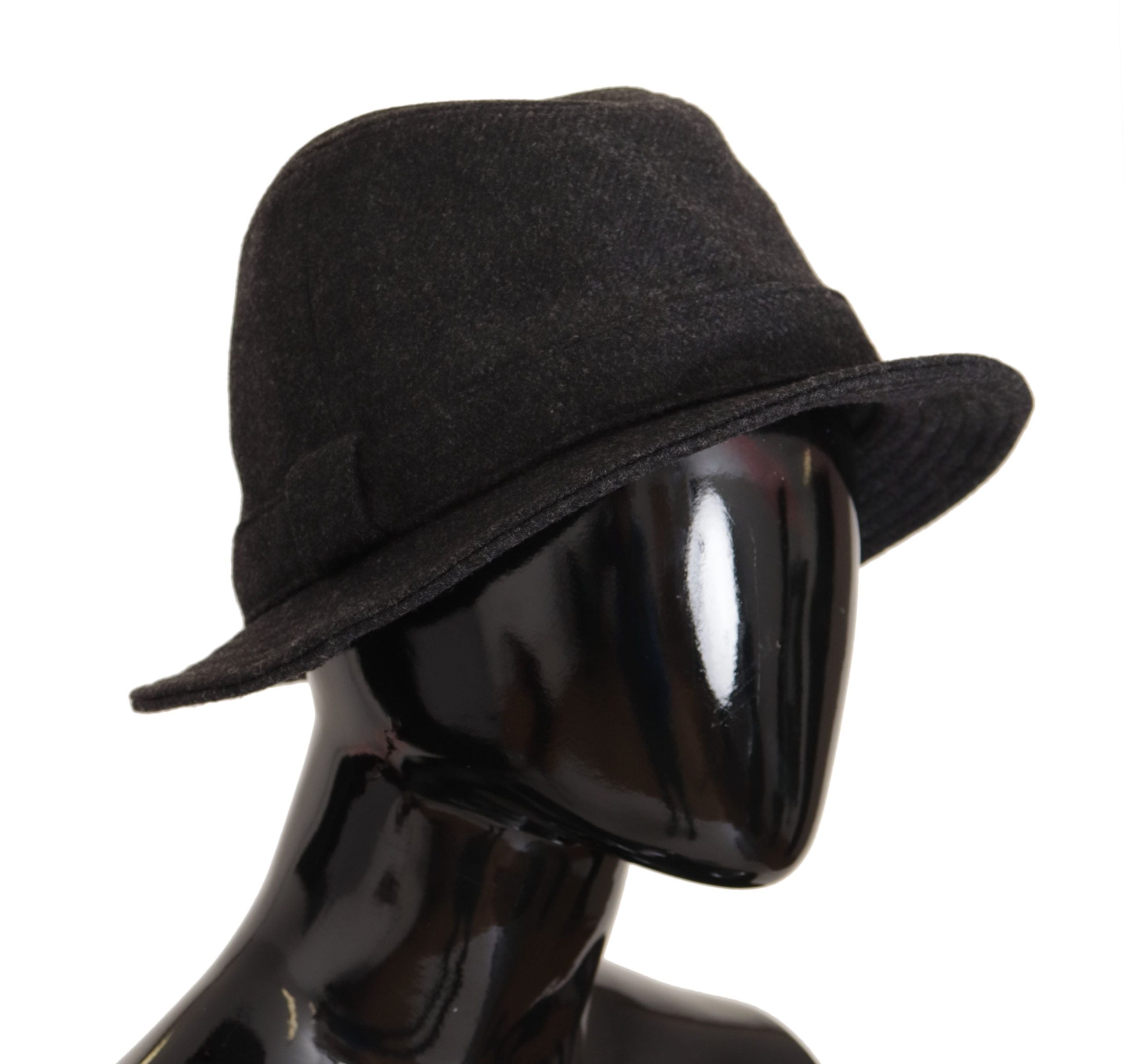 Dolce & Gabbana Eleganter grauer Trilby-Hut aus Wolle und Kaschmir