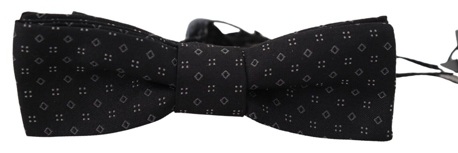 Dolce & Gabbana – Exklusive schwarze Seidenfliege mit Muster