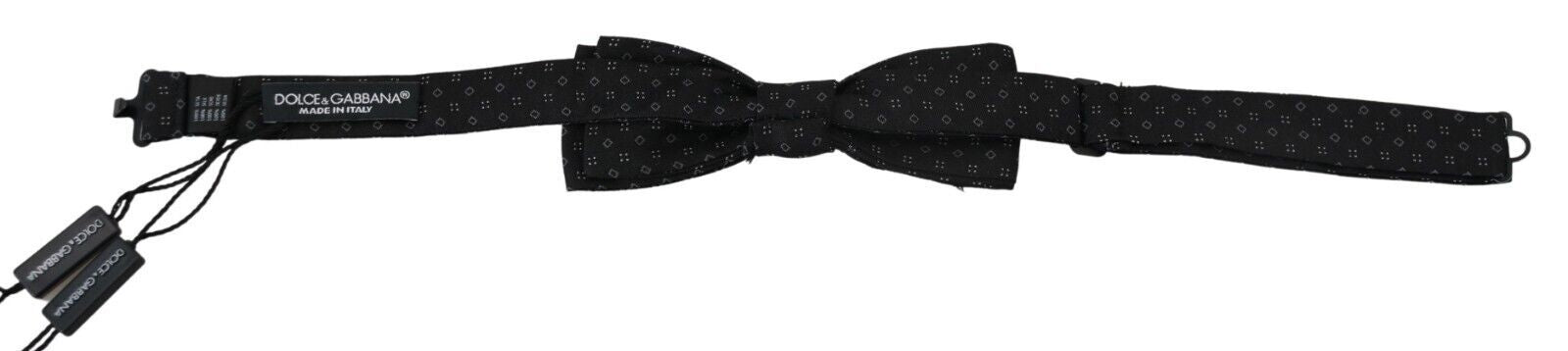 Dolce & Gabbana – Elegante schwarze Seidenfliege für Herren