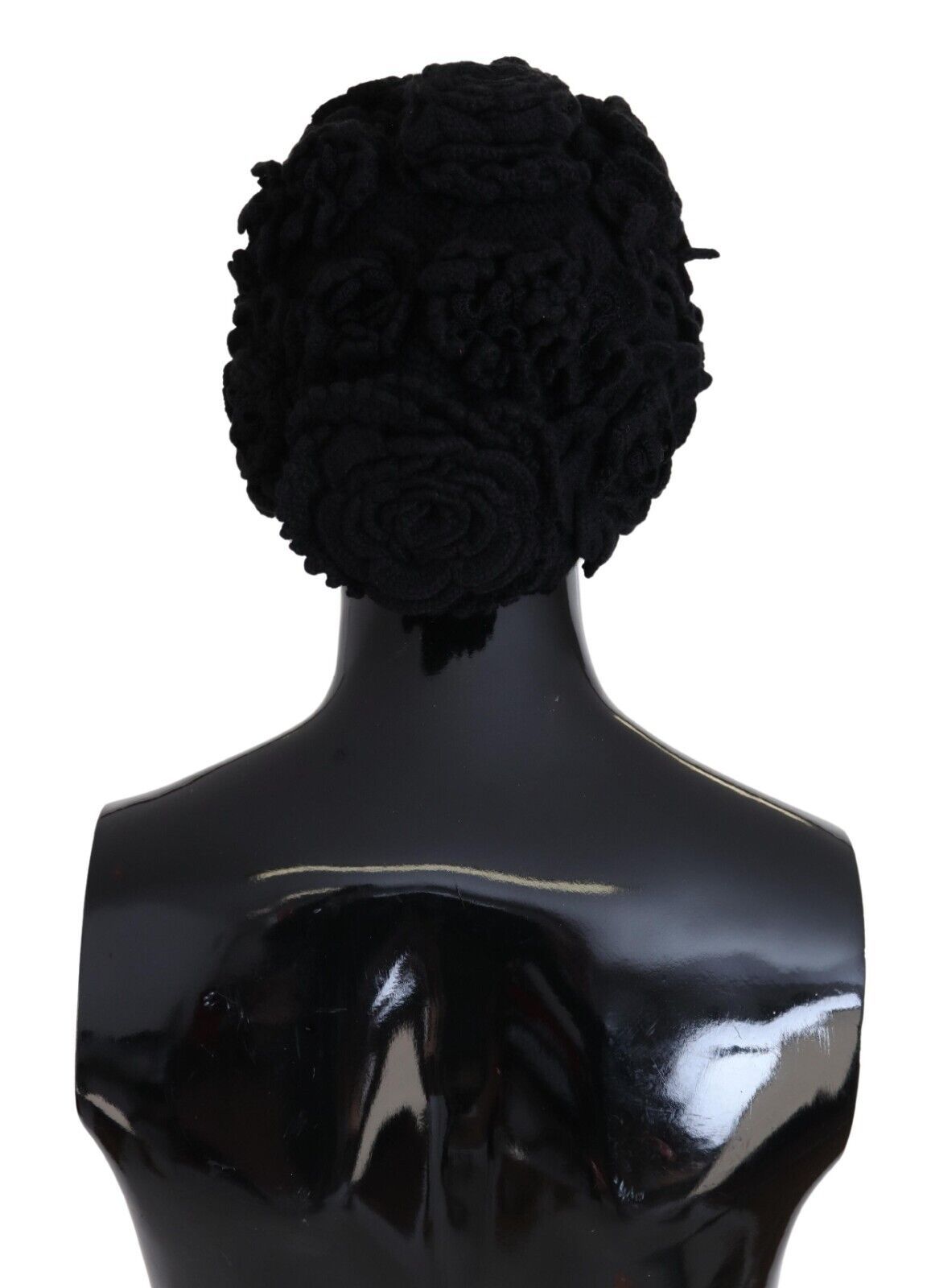 Căciulă Dolce & Gabbana Elegant Black Beanie din lână virgină