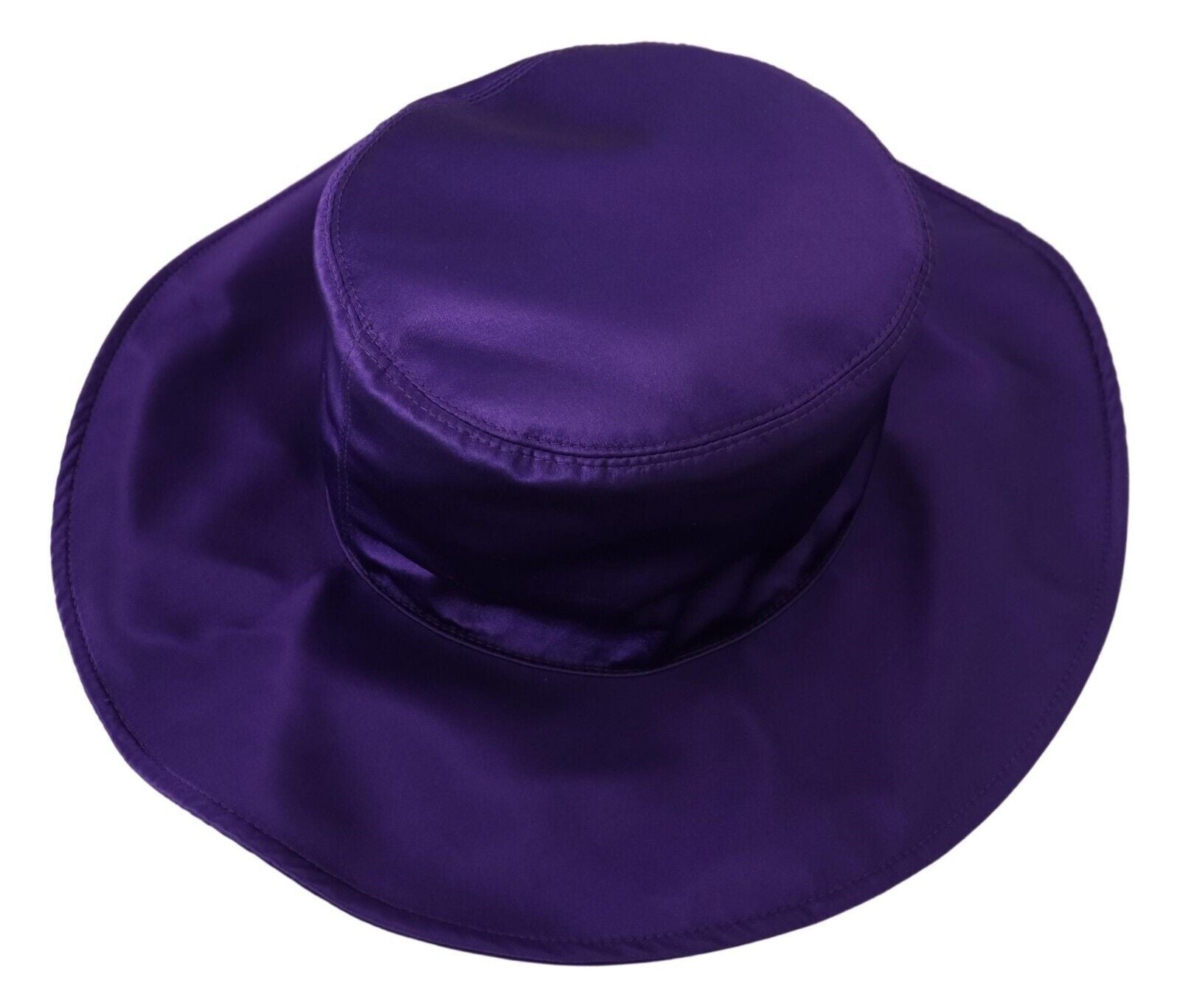 Pălărie elegantă de mătase violet Dolce & Gabbana