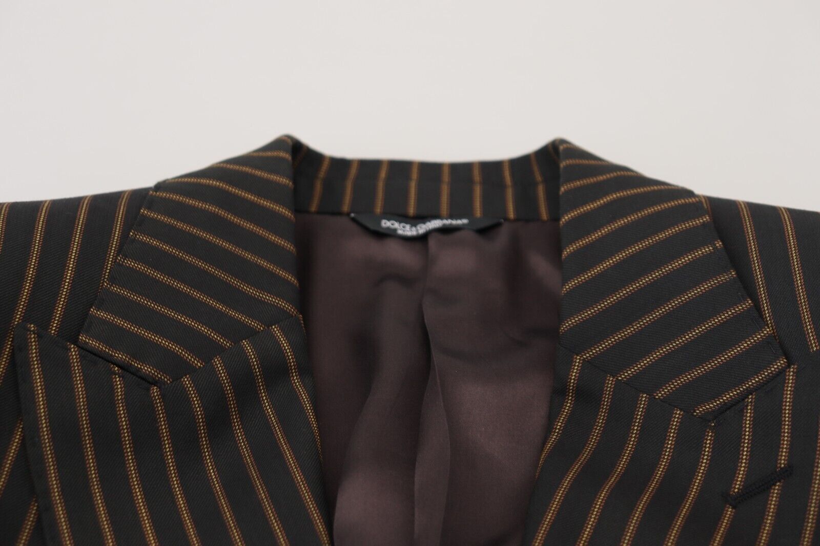 Dolce & Gabbana – Eleganter, gestreifter Slim-Blazer aus Wollmischung