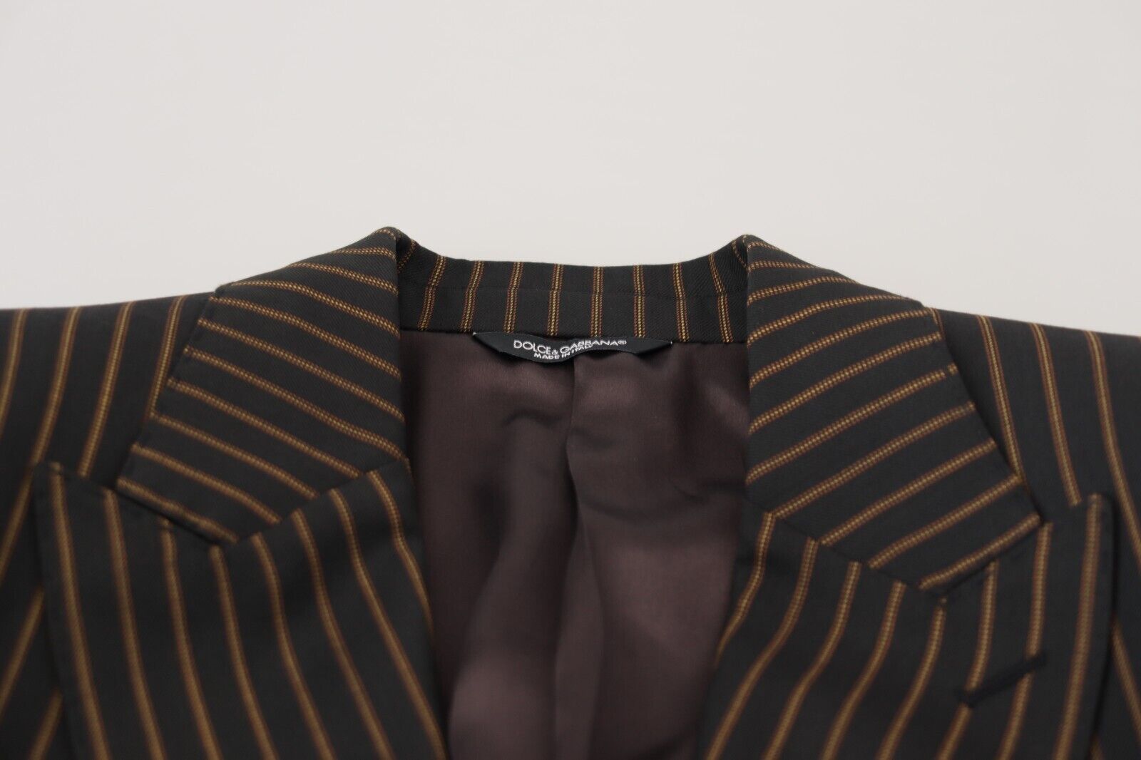 Dolce & Gabbana – Eleganter, gestreifter Slim-Blazer aus Wollmischung