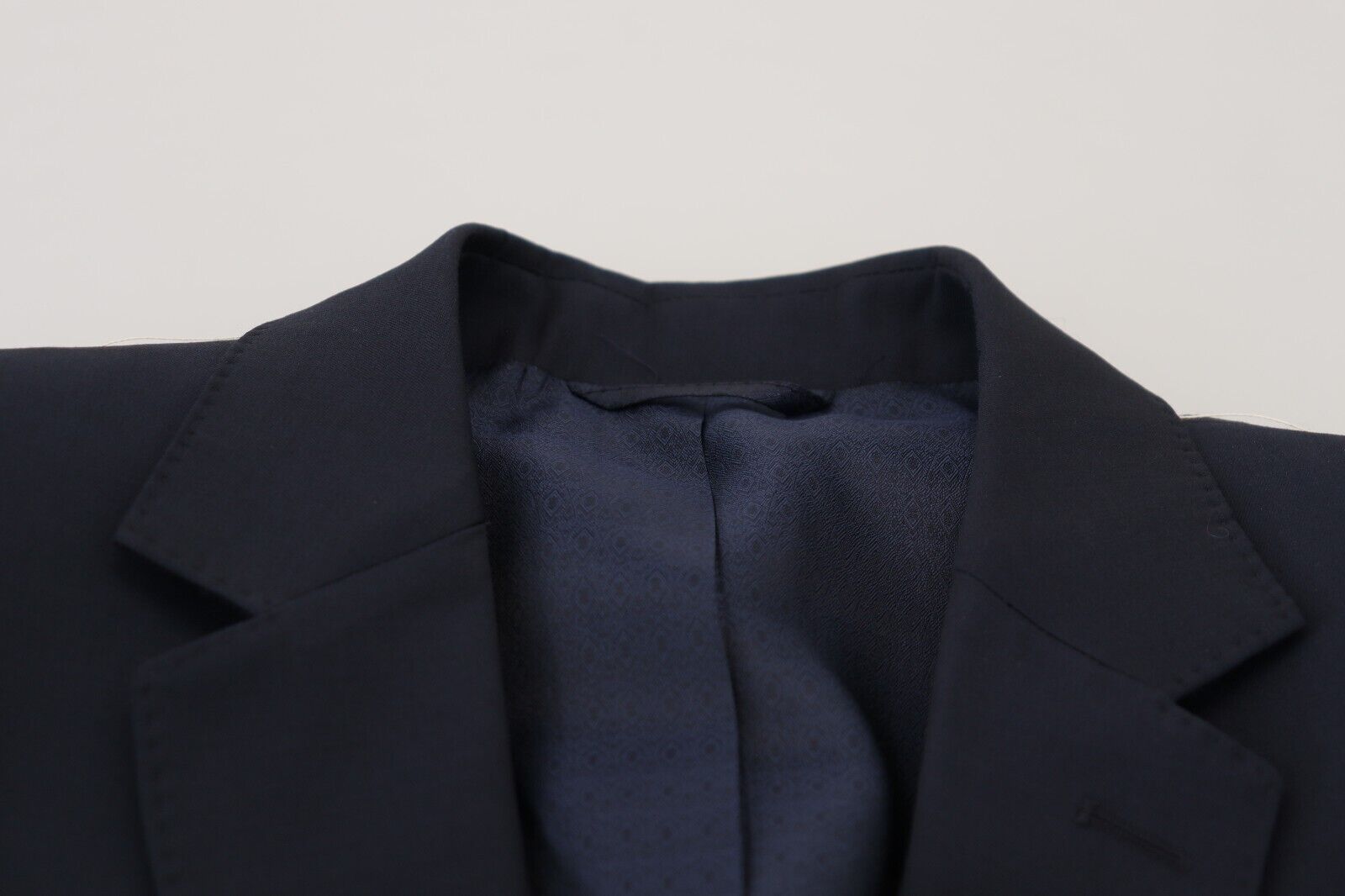 Dolce & Gabbana Eleganter dunkelblauer Slim Fit Wollblazer