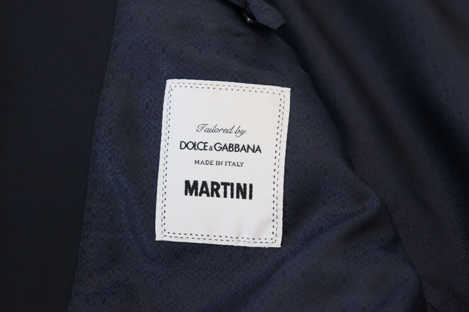 Dolce & Gabbana Eleganter dunkelblauer Slim Fit Wollblazer