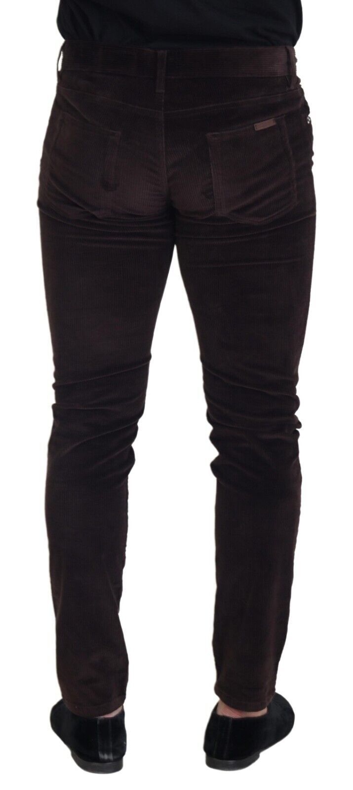 Dolce & Gabbana Elegante Hose aus brauner Seidenmischung