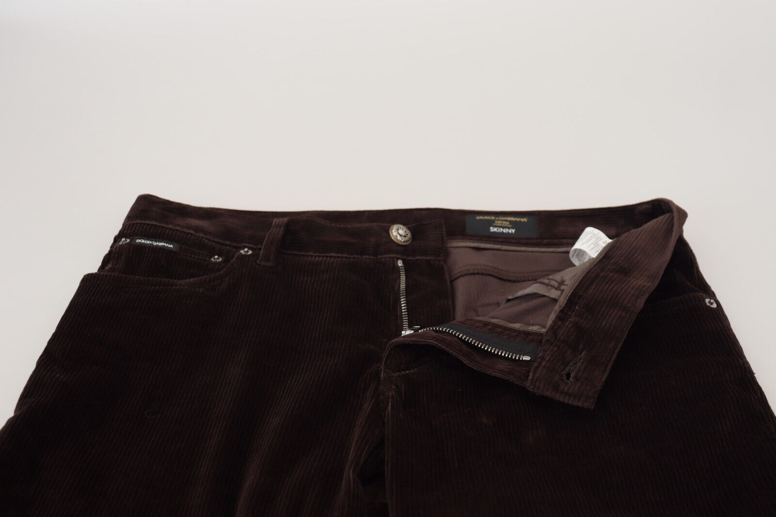 Dolce & Gabbana Elegante Hose aus brauner Seidenmischung