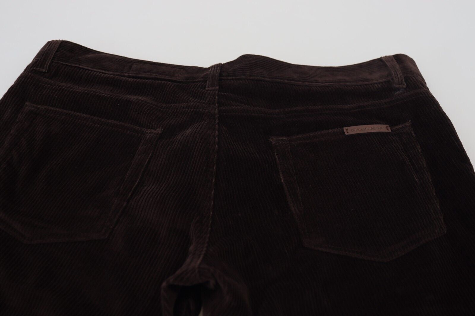 Dolce & Gabbana Elegante Hose aus brauner Seidenmischung