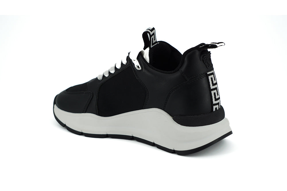 Teniși Versace Elegant Monochrome din piele