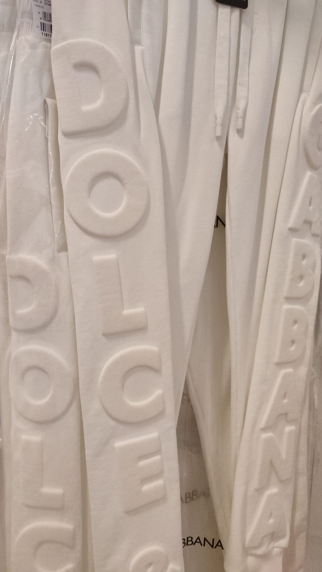 Dolce & Gabbana Elegante weiße Jogginghose aus Baumwolle