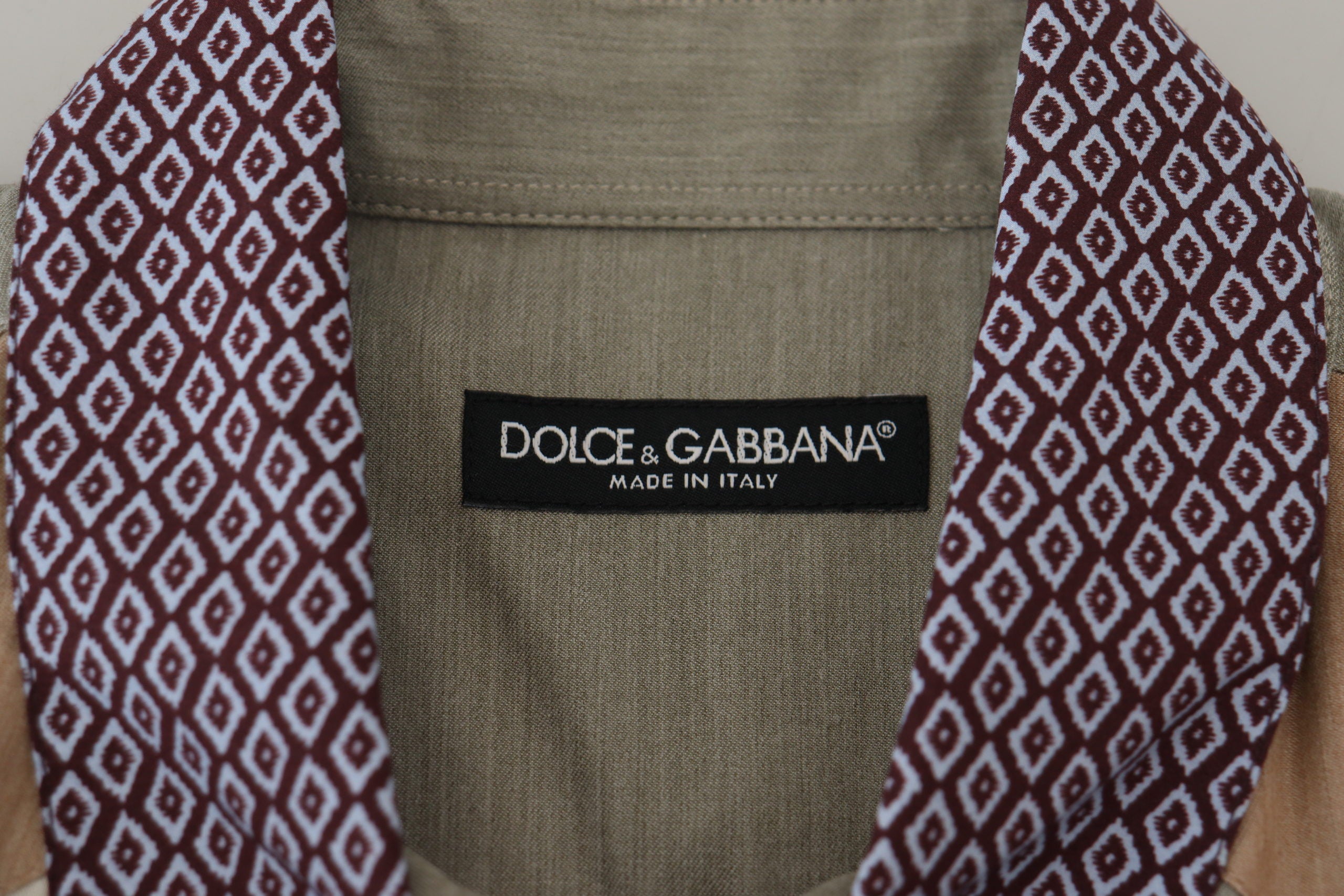 Dolce & Gabbana Elegantes mehrfarbiges Slim Fit Freizeithemd