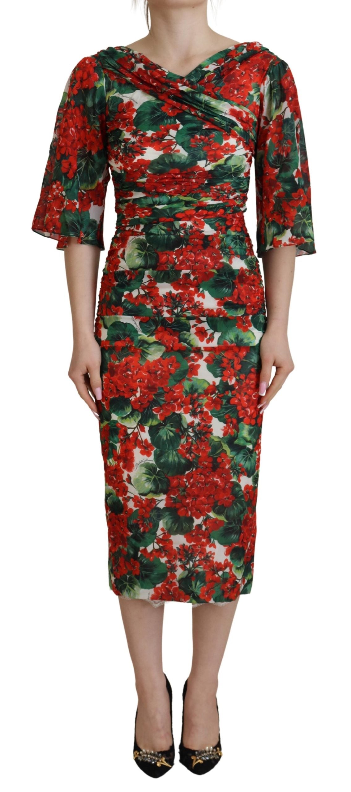 Rochie Dolce & Gabbana Enchanting Floral Print cu imprimeu floral